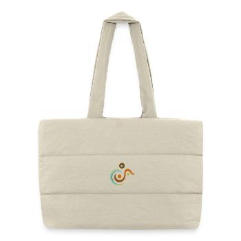 Yoga design_11 - Puffer Shopping Bag - natural - Front