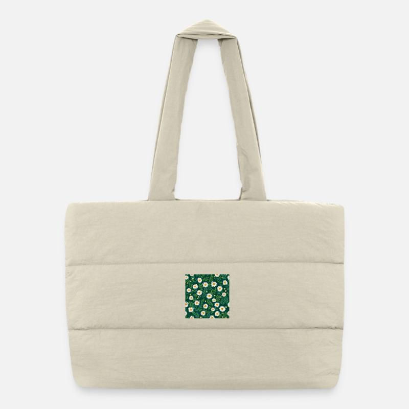 Fleurs de marguerite Sac shopping matelassé