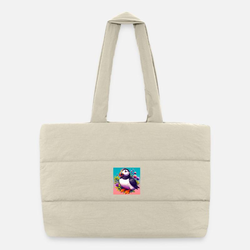 puffin Puffer Shopping Bag