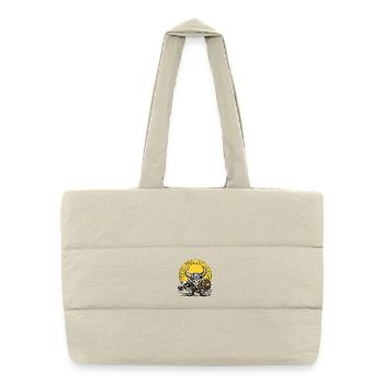 Crâne viking - Sac shopping matelassé - blanc naturel - Devant
