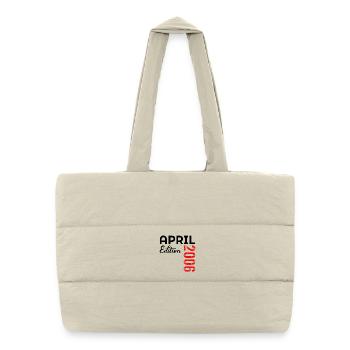 21st Birthday 2006 April - Puffer Shopping Bag - natural - Front