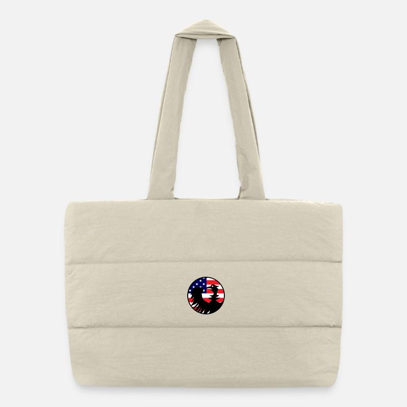 Drapeau de l’aigle aux États-Unis Sac shopping matelassé