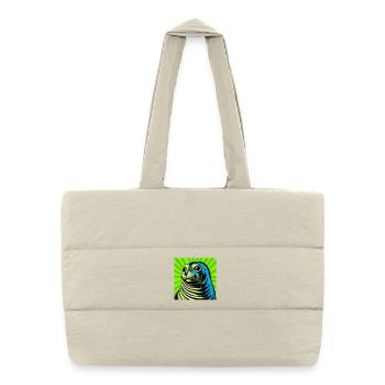 seal - Puffer Shopping Bag - natural - Front