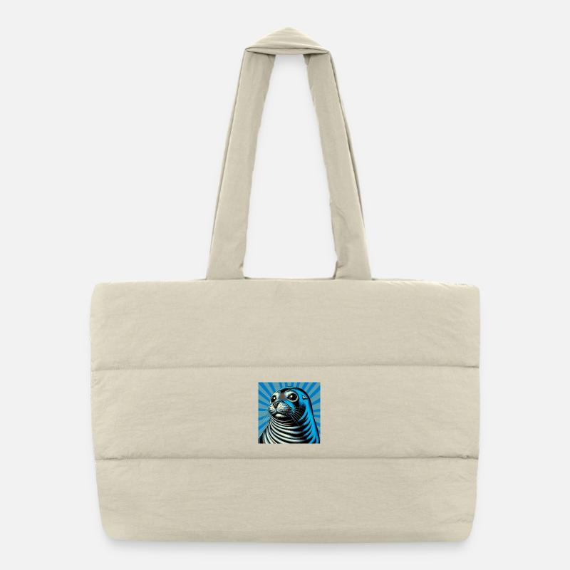 seal Puffer Shopping Bag