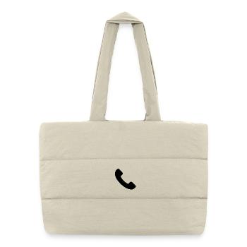 telephone - Puffer Shopping Bag - natural - Front
