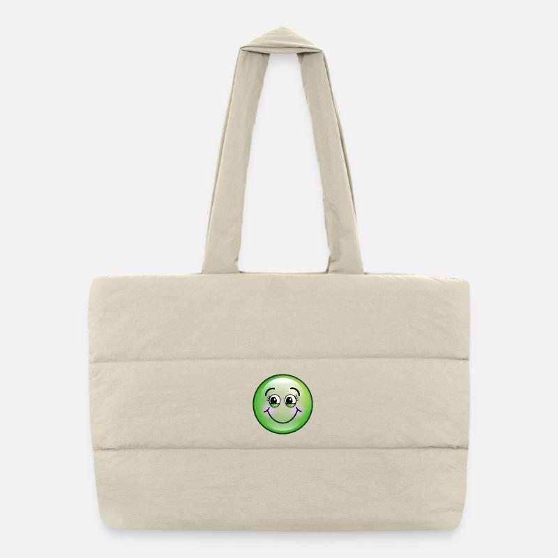Bulle Verte Mignonne Sac shopping matelassé