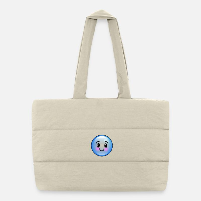 Bulle bleue mignonne Sac shopping matelassé