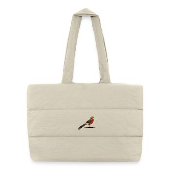 Bécassine des Marais Nature Sauvage Zones Humides - Sac shopping matelassé - blanc naturel - Devant