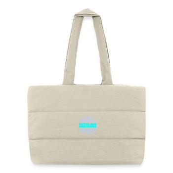 Sociologue des sciences sociales - Sac shopping matelassé - blanc naturel - Devant