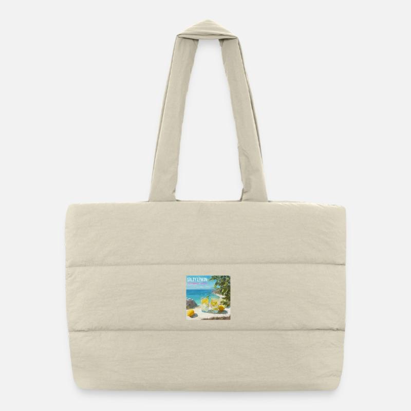Magic Salt Lemon Beach 87 - Sac shopping matelassé - blanc naturel