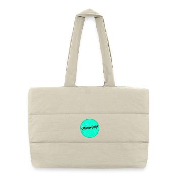 Nouveau départ - Sac shopping matelassé - blanc naturel - Devant