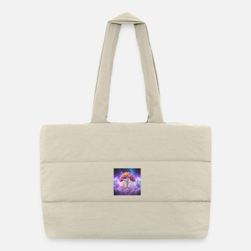 Cosmic Gem Tree Puffer Shopping Bag