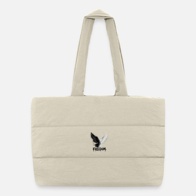 Dualité de la liberté Sac shopping matelassé