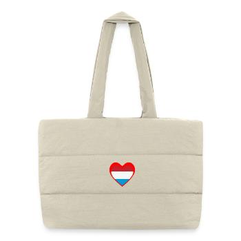 Rout Häerz Lëtzebuerg - Puffer Shopping Bag - natural - Front