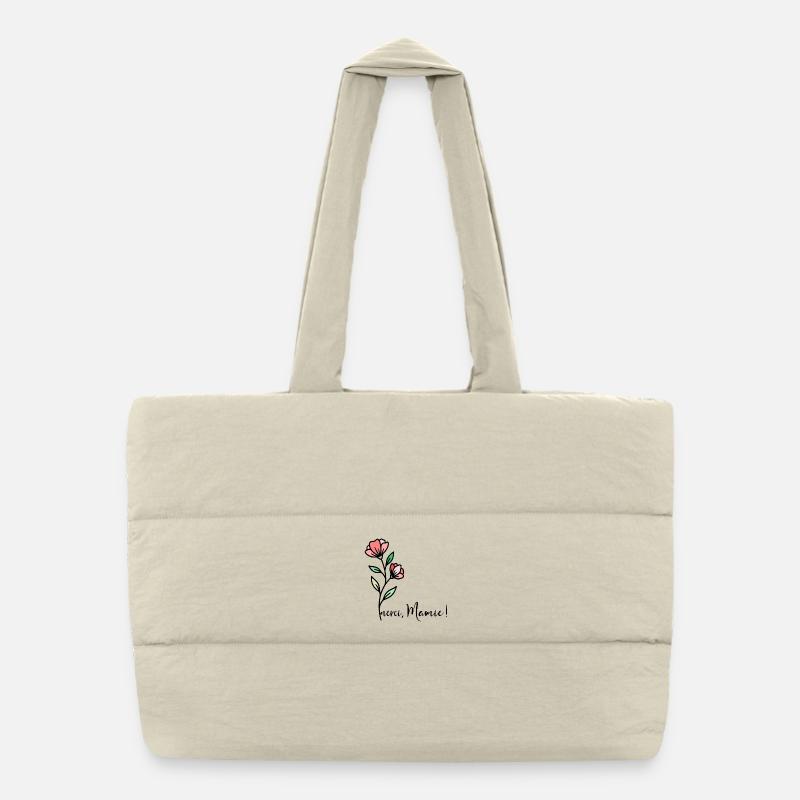 Merci Mamie Fleurs Sac shopping matelassé
