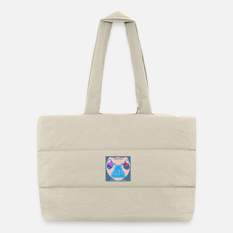 Aquarius Puffer Shopping Bag