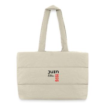  Juin 1976 - 50e anniversaire - Sac shopping matelassé - blanc naturel - Devant
