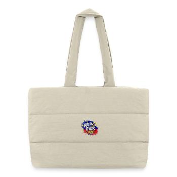 Kreol et Fier 974 - Sac shopping matelassé - blanc naturel - Devant