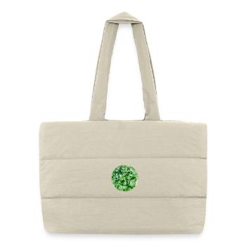 nature_oilpainting - Sac shopping matelassé - blanc naturel - Devant
