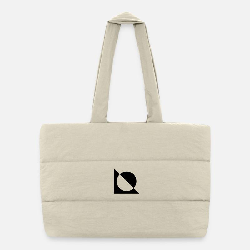 Noir et blanc Sac shopping matelassé