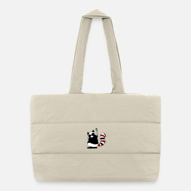 Strong fist in flag style Puffer Shopping Bag