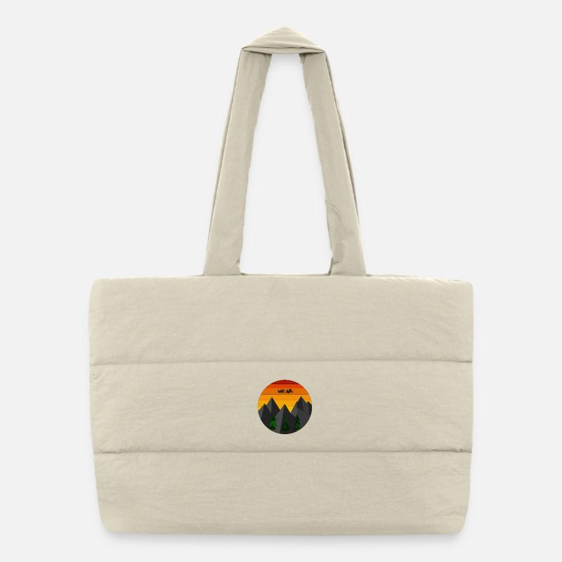 Randonnée géométrique Sac shopping matelassé