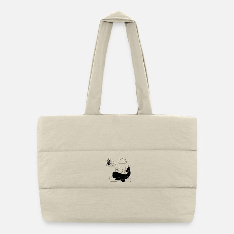 Petunia & Whale Puffer Shopping Bag