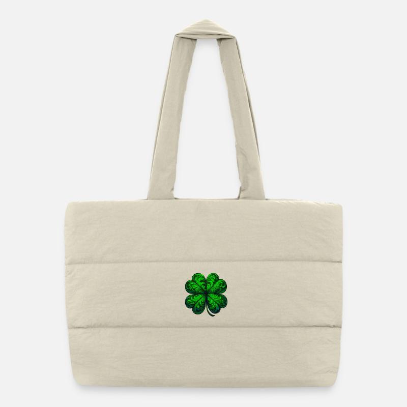 Four-leaf clover Puffer Shopping Bag