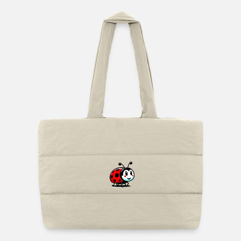 Marienkäfer Puffer-Einkaufstasche