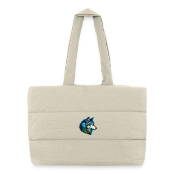 Loup - Sac shopping matelassé - blanc naturel - Devant