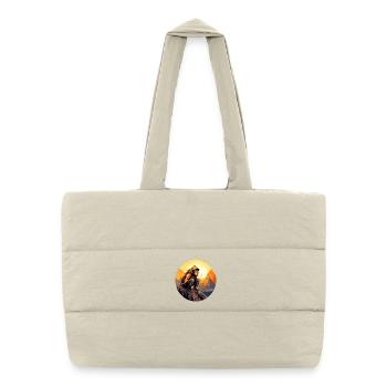 Singe Randonnée / Singe Alpiniste - Sac shopping matelassé - blanc naturel - Devant