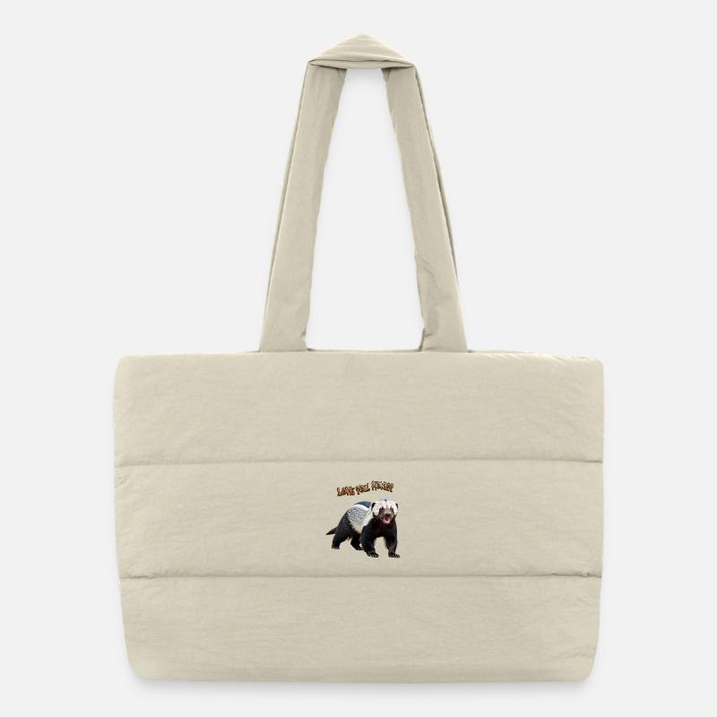 Honey Badger - Honigdachs Puffer-Einkaufstasche