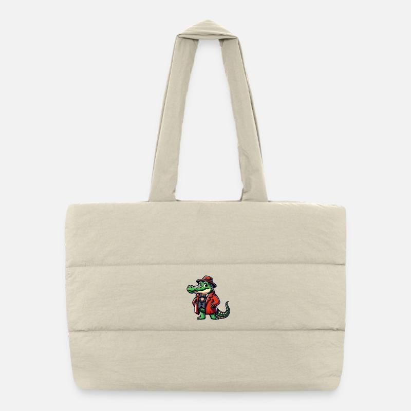 Crocodile Russe en Russe Crocodiles Russes Sac shopping matelassé