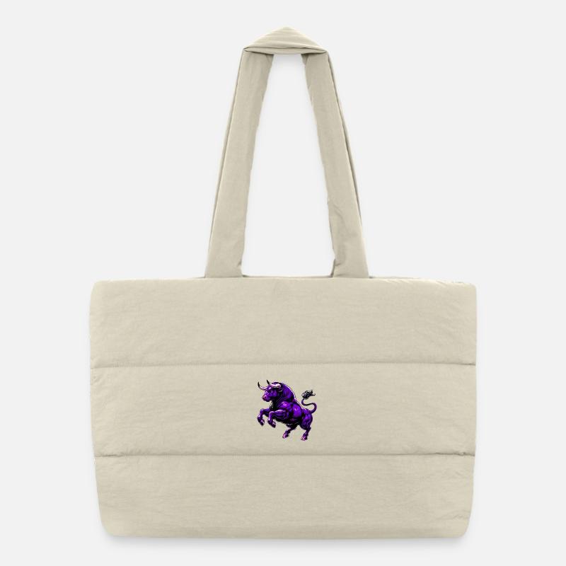 Bull Puffer Shopping Bag