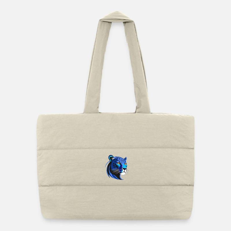 PANTER BLU - Puffer-Einkaufstasche - Naturweiß