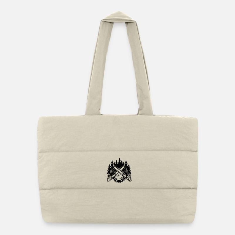 Chainsaws Puffer Shopping Bag