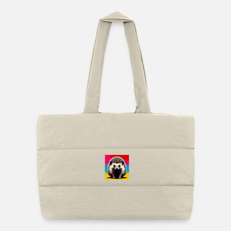 hedgehog Puffer Shopping Bag