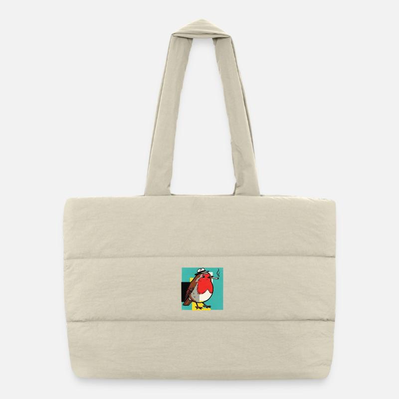 Robin Smoking Puffer-Einkaufstasche