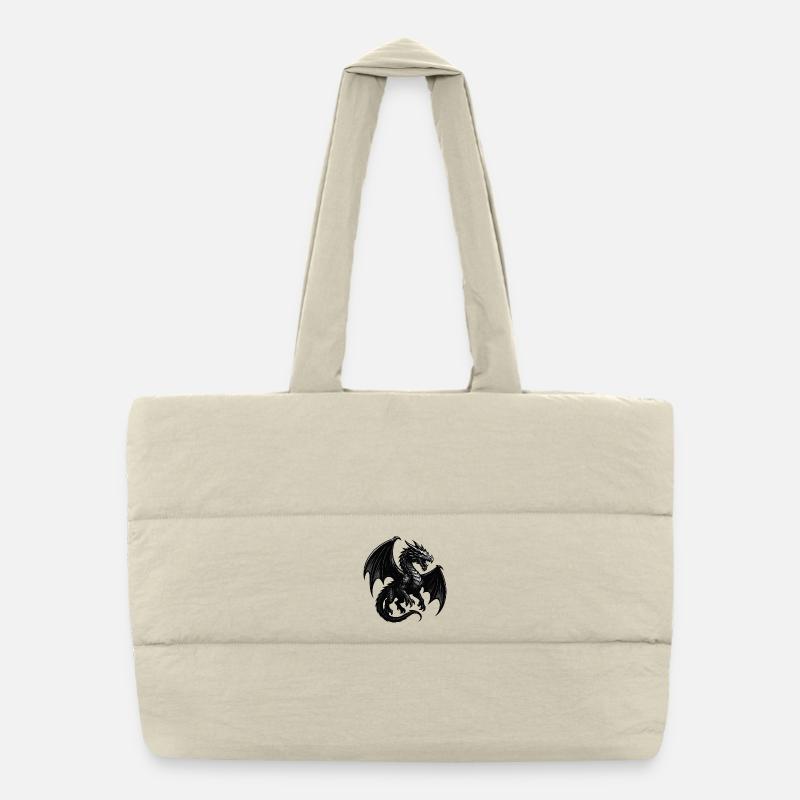 Dragon in Painting Flight Puffer Shopping Bag