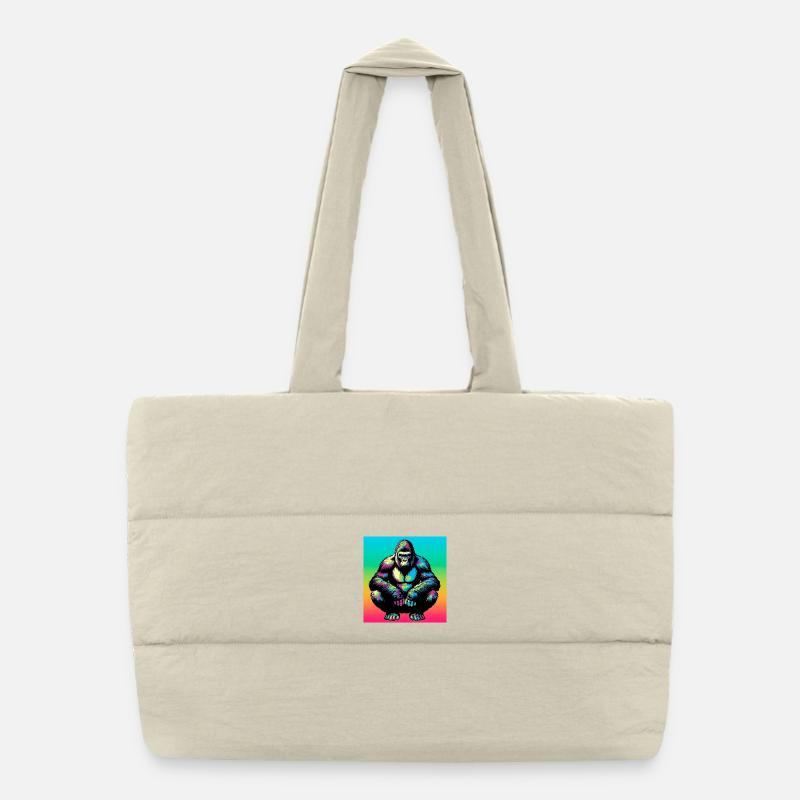 gorilla Puffer Shopping Bag