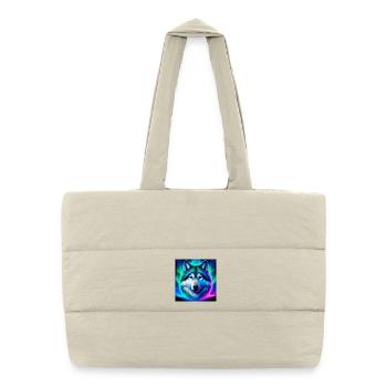 Wolf - Puffer Shopping Bag - natural - Front