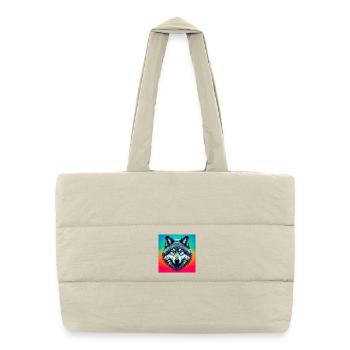 Wolf - Puffer Shopping Bag - natural - Front