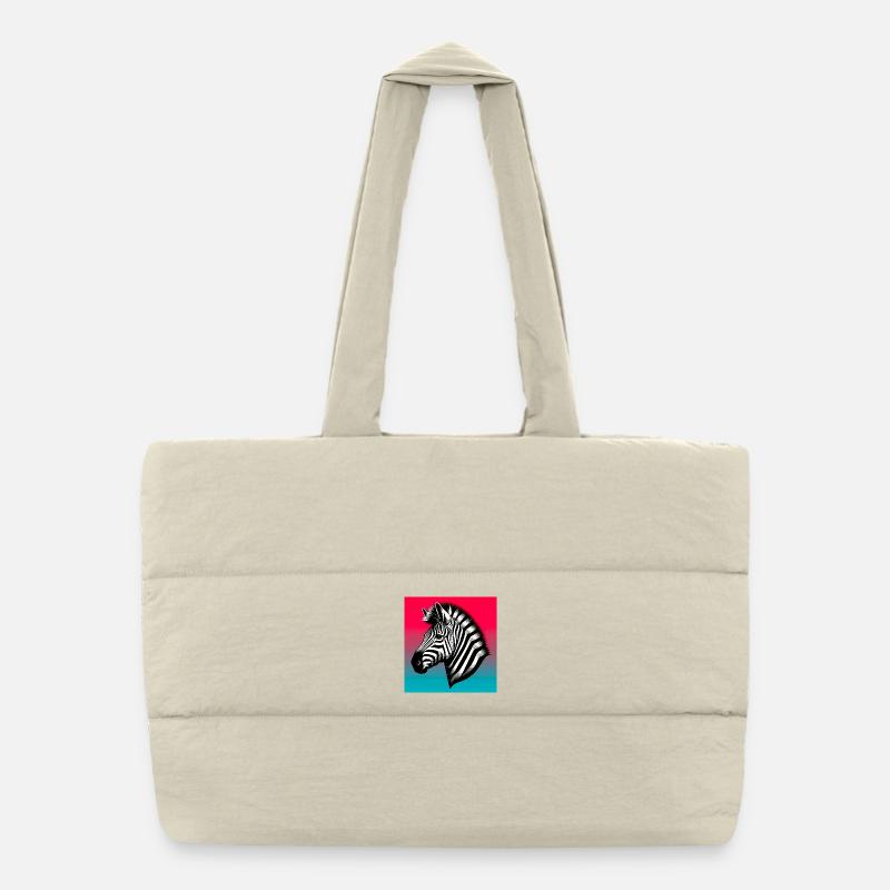 zèbre Sac shopping matelassé