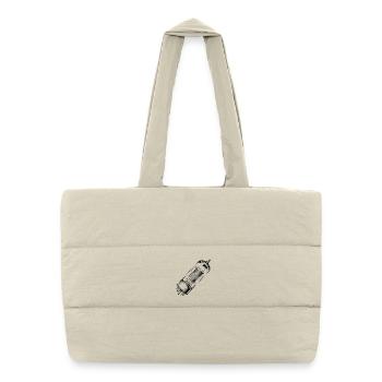 Tube EL34-transparent - Puffer Shopping Bag - natural - Front