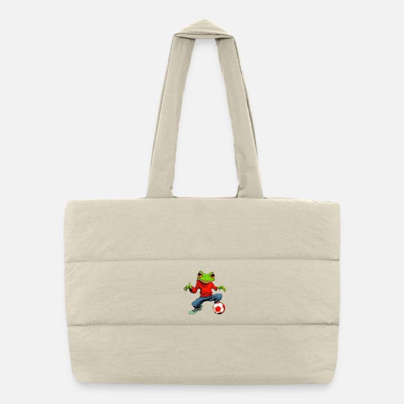 Frog Football Sac shopping matelassé