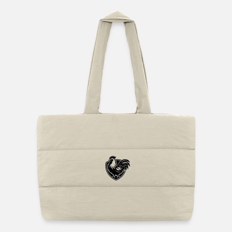 Hahn Gockel Puffer-Einkaufstasche