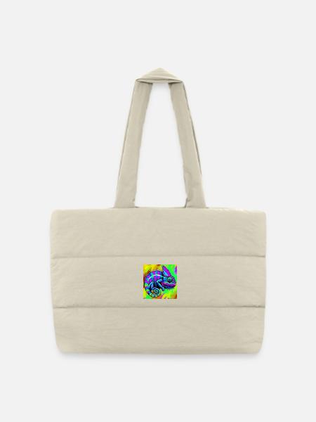chameleon - Puffer Shopping Bag - natural