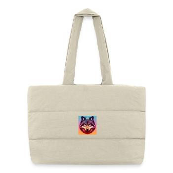 Wolf - Puffer Shopping Bag - natural - Front
