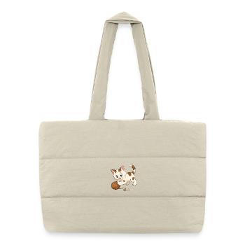 Kitten plays - Puffer Shopping Bag - natural - Front