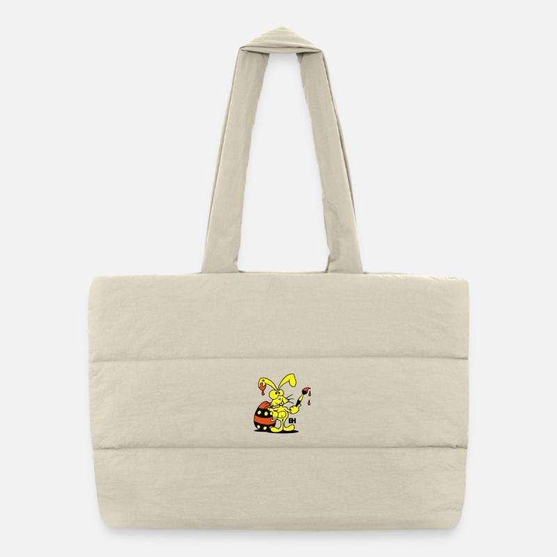 Easter Bunny Puffer Shopping Bag